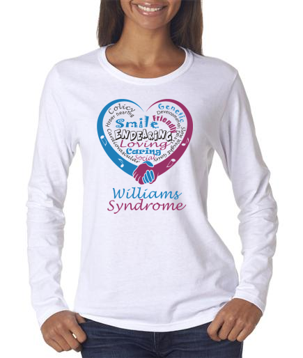Williams Syndrome Ladies LS shirt